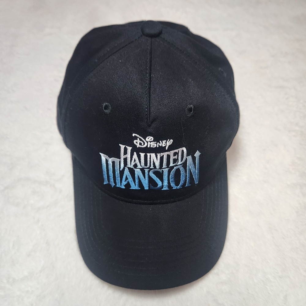 Disney Haunted Mansion 2023 Movie Promo Baseball Cap Hat Black Cotton Adjustable